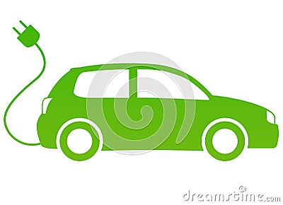 Electric car Vector Illustration