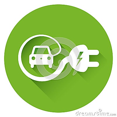 Electric car illustration Vector Illustration