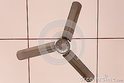 Electric ceiling fan over a canopy on an event Stock Photo