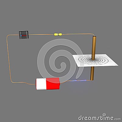 Electric circuit Stock Photo