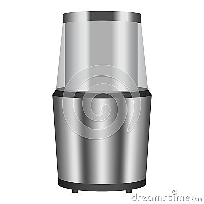 Electric coffee grinder icon, realistic style Vector Illustration