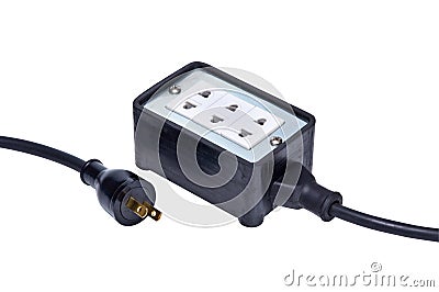 Electric current distributor Stock Photo