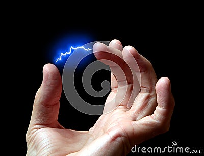 Electric discharge Stock Photo