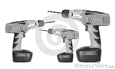 Electric Drills Stock Photo