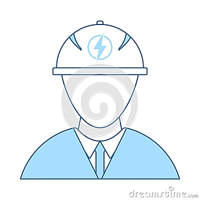 Electric Engineer Icon Vector Illustration