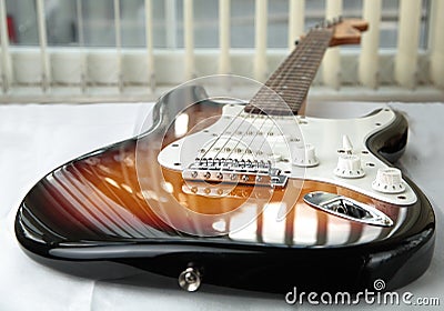 Electric gitar. Stock Photo