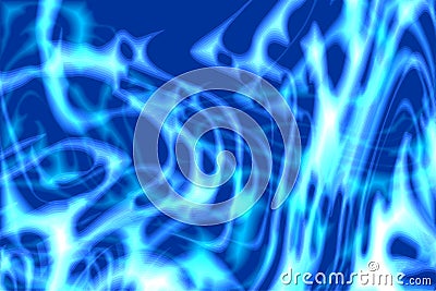 Electric glow pattern. Glowing energy grid. Abstract blue texture electric lightning background. Digital wallpaper Cartoon Illustration