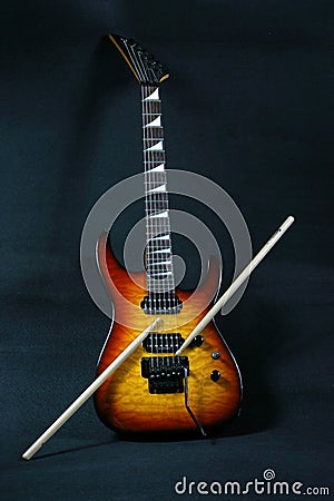 Electric guitar Stock Photo