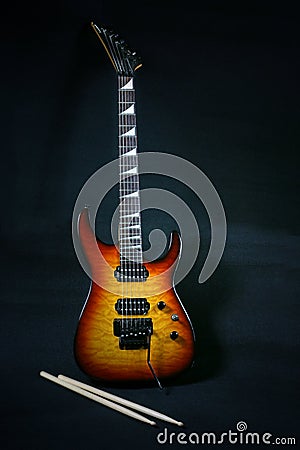Electric guitar Stock Photo