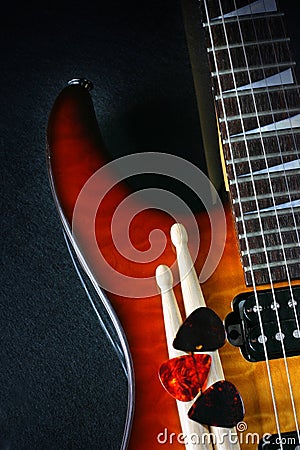 Electric guitar Stock Photo