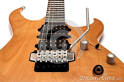 Electric guitar body closeup Stock Photo