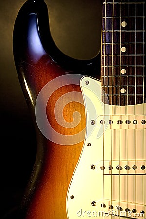 Electric guitar closeup Stock Photo