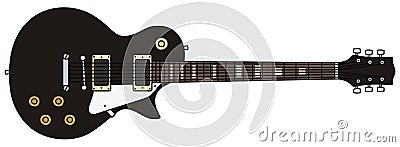 Electric guitar Vector Illustration