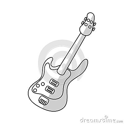 Electric guitar icon Vector Illustration