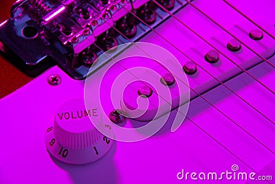 Electric guitar volume Stock Photo