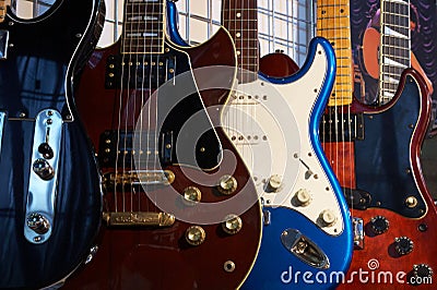 Electric guitars Stock Photo