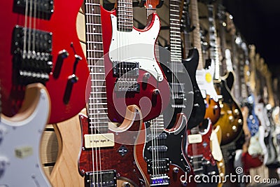 Electric guitars Stock Photo