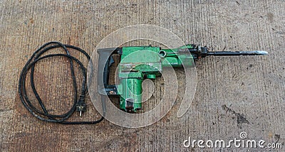 Electric hammer Plugger Stock Photo