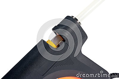 Electric hot glue gun Stock Photo