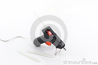 Electric hot glue gun. Stock Photo