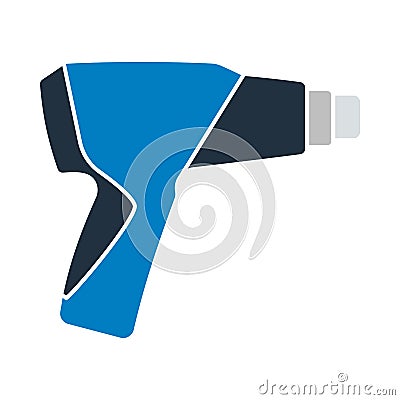 Electric Industrial Dryer Icon Vector Illustration