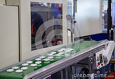 Electric injection molding machine Stock Photo