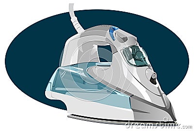 Electric iron Vector Illustration