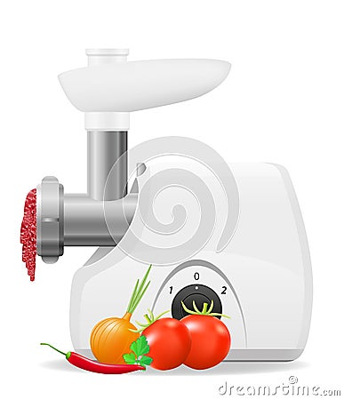 Electric kitchen grinder vector illustration Vector Illustration