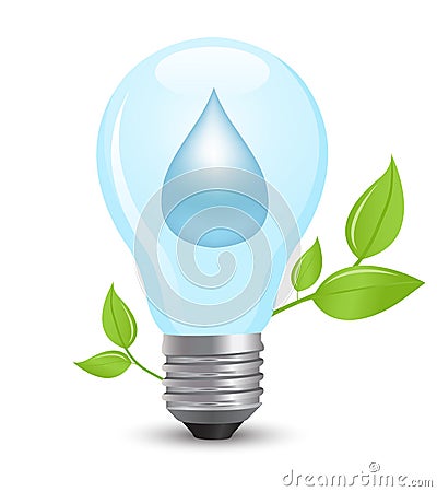 Electric light bulb Vector Illustration