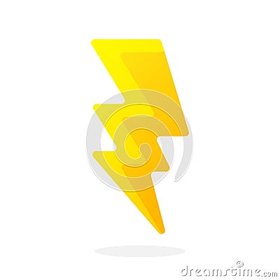 Electric lightning bolt Vector Illustration