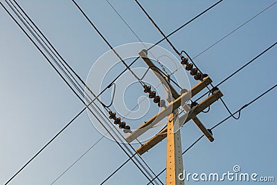 electric line Stock Photo