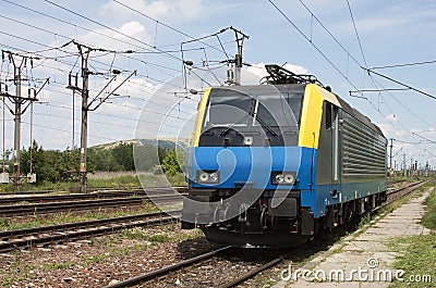 Electric locomotive Stock Photo