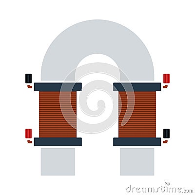 Electric Magnet Icon Vector Illustration