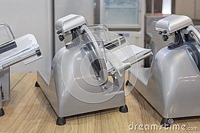 Electric Meat Slicer Stock Photo