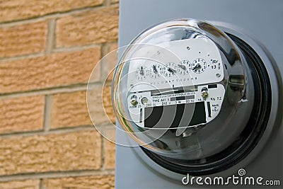 Electric Meter Stock Photo