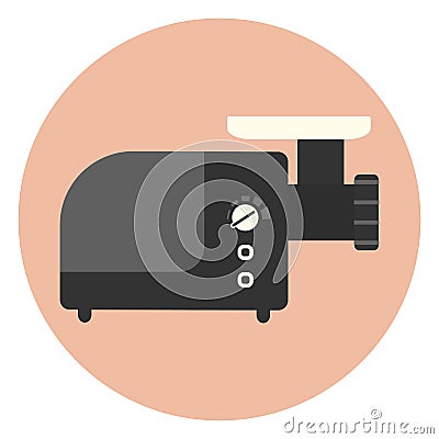 Electric mincing machine, kitchen meat grinder Stock Photo