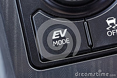 Electric Mode Button Stock Photo