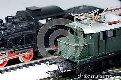 Model trains Stock Photo