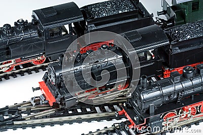 Model trains Stock Photo