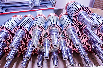 The electric motor rotor of stock Stock Photo