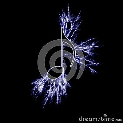 Electric music symbol Stock Photo