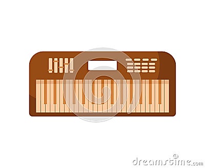 electric piano design Vector Illustration