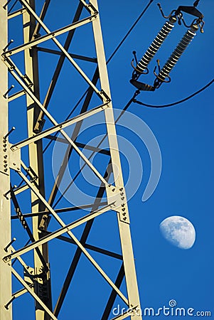 Electric pillar Stock Photo