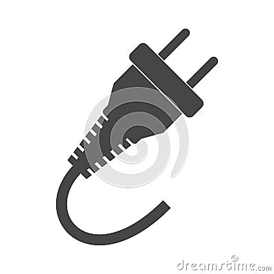 Electric plug sign icon, Power energy symbol Vector Illustration