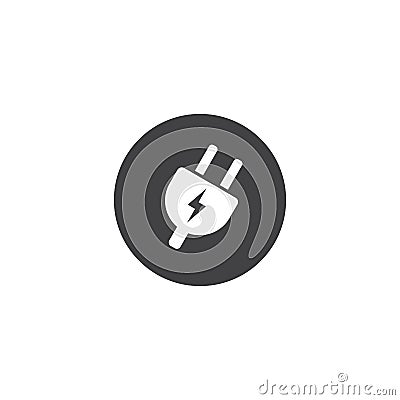 electric plug socket icon symbol vector design Vector Illustration