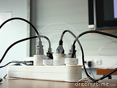 Electric plugs Stock Photo