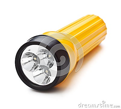 Electric Pocket Flashlight Stock Photo