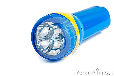 Electric Pocket Flashlight Stock Photo