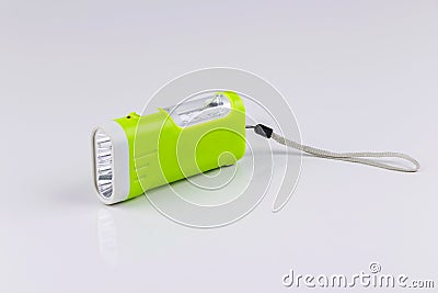 Electric Pocket Flashlight Stock Photo