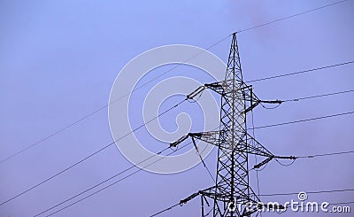 Electric pole Stock Photo